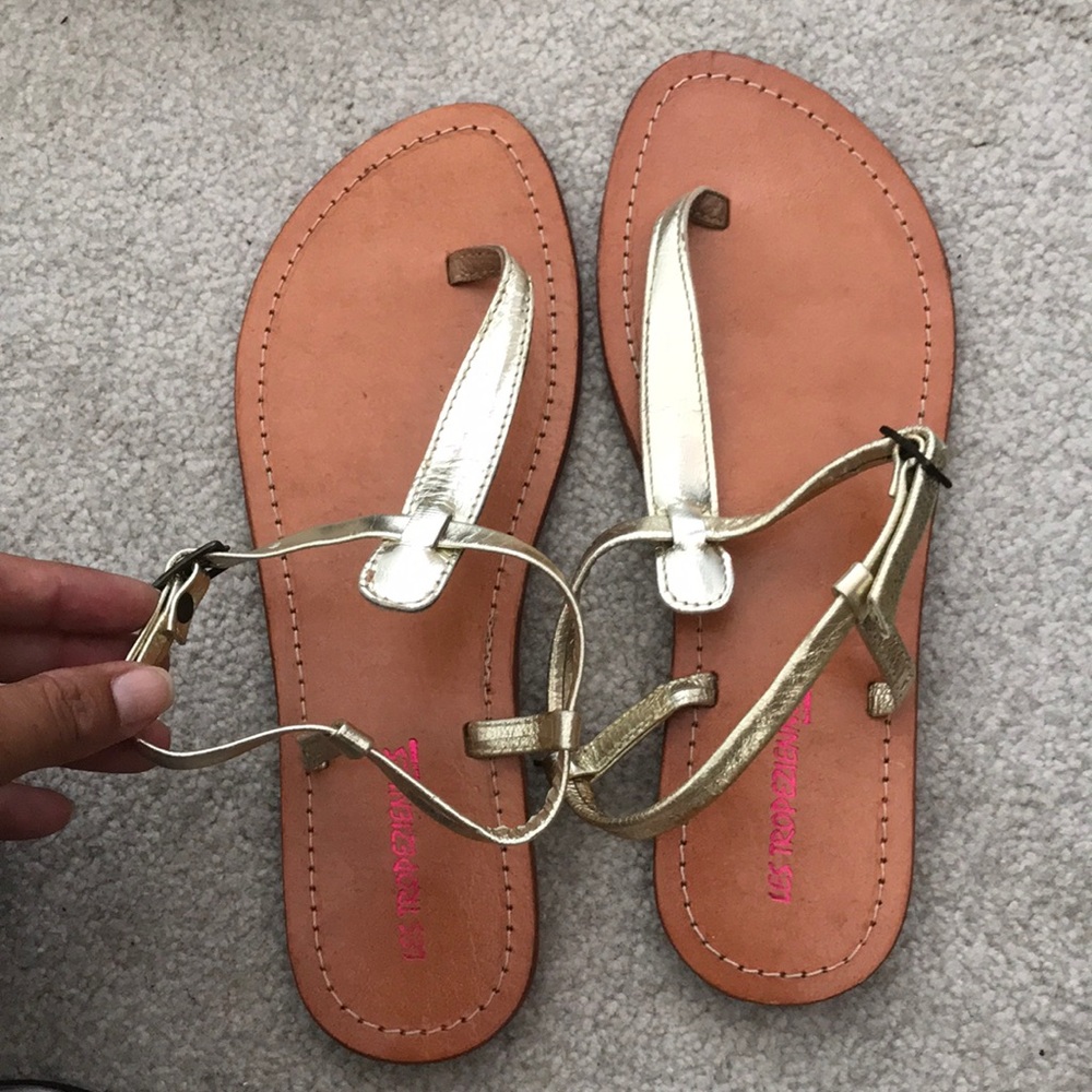 Les Tropeziennes - brand new leather t-strap flats